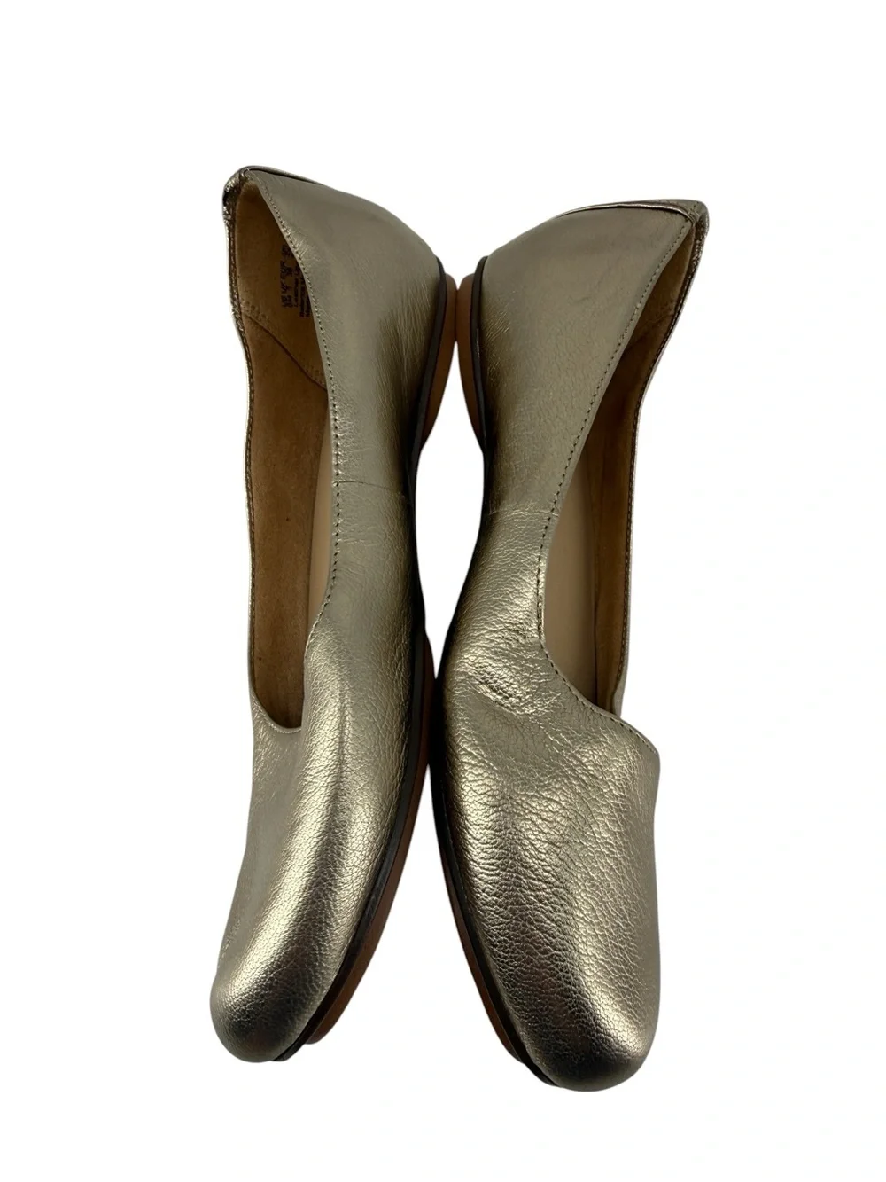 Naturalizer Maxwell Women’s Size 6 Warm Silver Metallic Ballet Flats New no box
